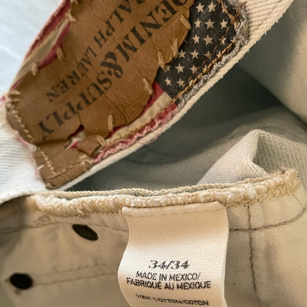 DENIM & SUPPLY RALPH LAUREN: Men’s white washed semi distressed jeans W34XL34. - Picture 11 of 11